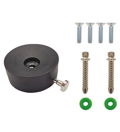 E75 Shuttle Lock Cylindrical Nylon Black with Two Pins